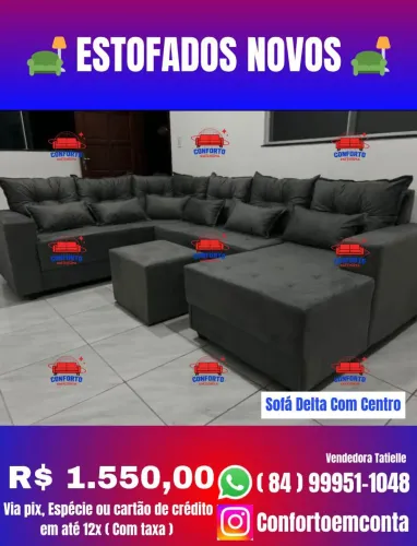 Sofá Delta Com Centro -Novo diretamente da fábrica.
