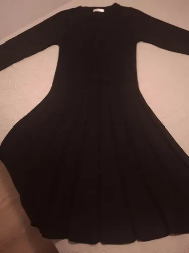 Vestido Preto de lã
