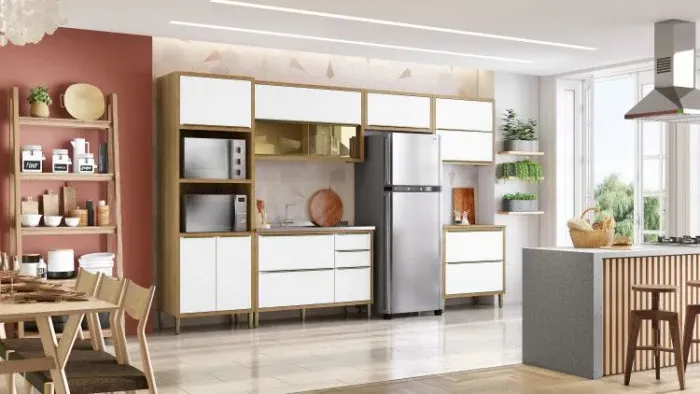 Cozinha Completa Paola - 350cm - Nova Direto da Fábrica 
