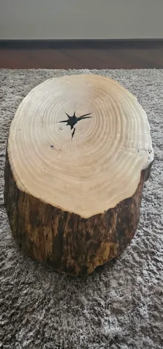Mesa de centro rústica em madeira