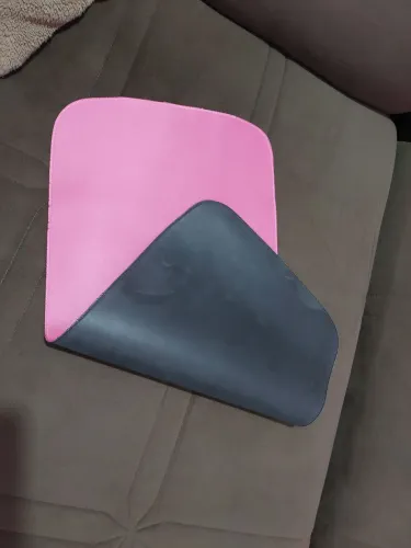 Mouse Pad Rosa e Preto - Conforto e Precisão 70x34cm