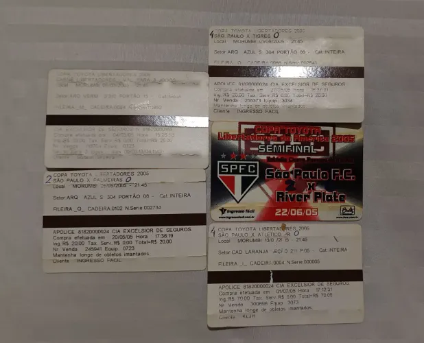 Ingressos Tri Libertadores 2005 - São Paulo FC