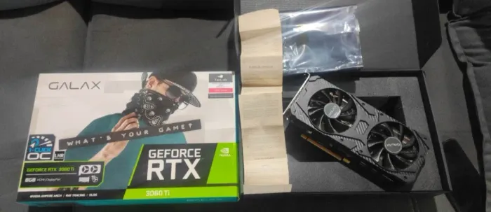 Placa de Vídeo Rtx 3060ti lhr galax 8GB, 256 bits