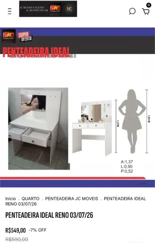 PENTEADEIRA IDEAL BRANCA