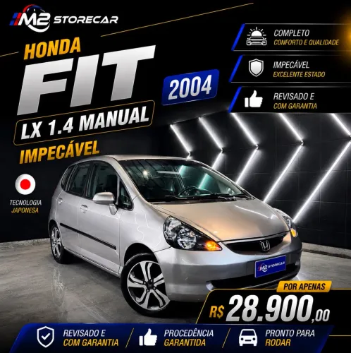 Honda Fit LX 1.4/ 1.4 Flex 8v/16v 5P Mec. 2004