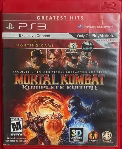 Mortal Kombat kemplete Edition PS3 original, ótimo estado