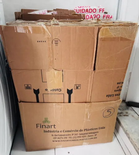 17 Caixas Grandes Reforçadas p/ Mudança + BRINDE Papel Bolha!