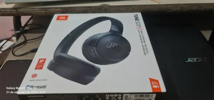 Fone jbl 520bt original novo lacrado