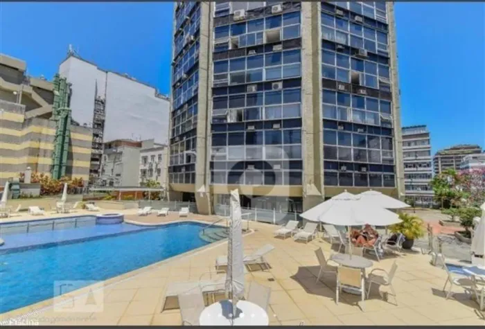 RIO FLAT HOTEL - RIO DESIGN LEBLON: 1 QUARTO ANDAR ALTO VISTA MAR