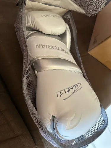Par de luvas boxe autografadas