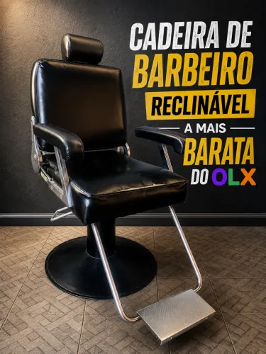 CADEIRA DE BARBEIRO RECLINÁVEL ( A MAIS TOP E BARATA)