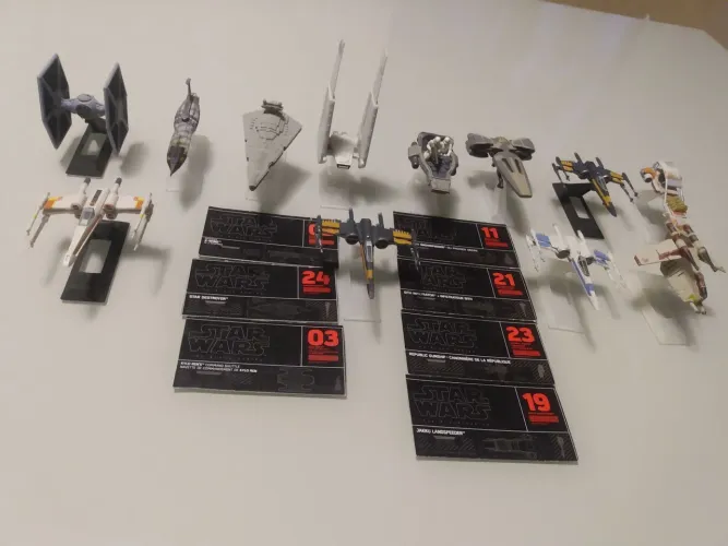 12 mini naves Star Wars Black series