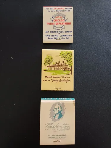 Kit com 3 Caixas de Fósforos Antigas Vintage - Estados Unidos