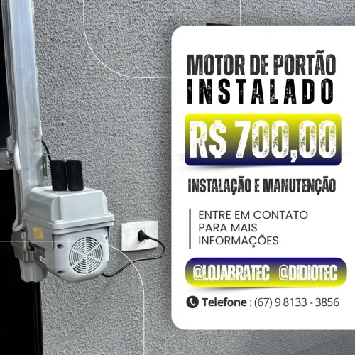 Motor para portão de elevação de 8 segundos (instalado)