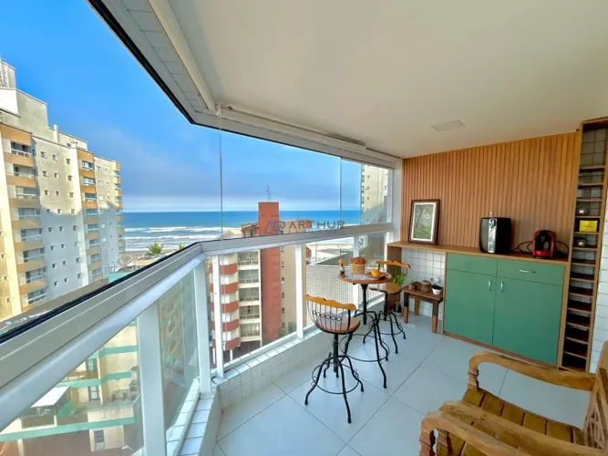 Apartamento à venda em Praia Grande com vista mar e lazer completo