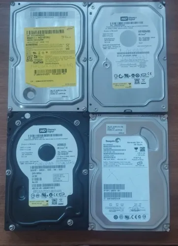 Lote de HDs SATA para PC - 3x 160GB + 1x 80GB