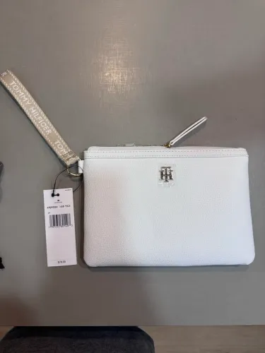 Bolsa de Mão Wristlet Tommy Hilfiger Feminina Branca Original Nova