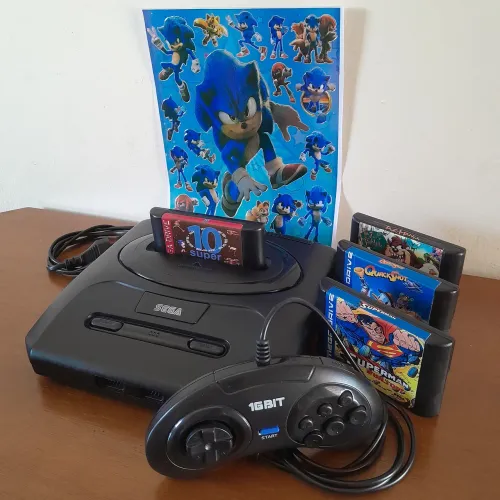 Video Game Sega Mega Drive 3 Completo!