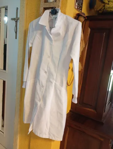 Jaleco branco manga longa  PP 