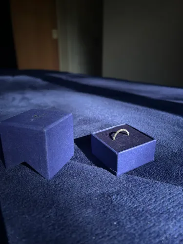Anel Swarovski aro 17 cravejado prata