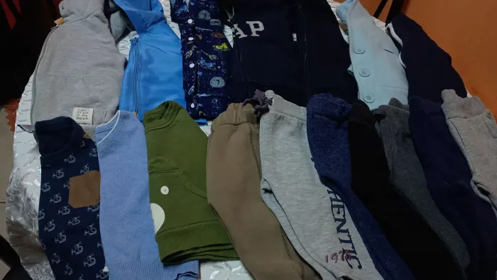 Lotinho de inverno de bebê menino P,M 17 peças 