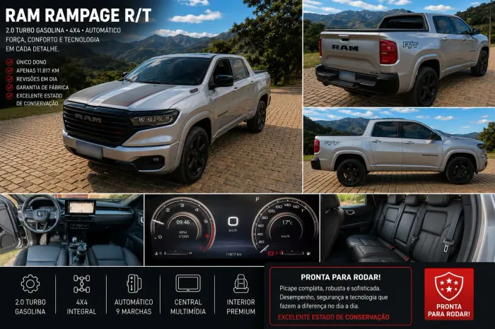 Ram Rampage R/T Hurric. 4 2.0 TB CD 4X4 Aut. 2024