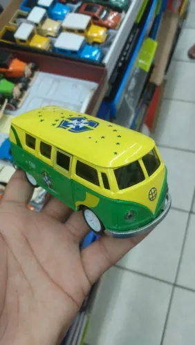 Carro Ferro Miniatura - kombi - personalizado Brasil (Abrir As portas)