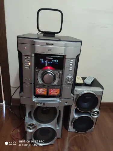 Micro system rádio som Sony MHC-RG220 com controle