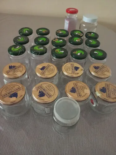 26 potes de vidro para geleia ou artesanato