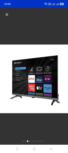 Tv para tirar peças ela está nova, porém caiu quebrou a tela.