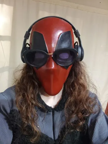 Mascara Deadpool suporte óculos,fones de ouvido.Impressã 3D
