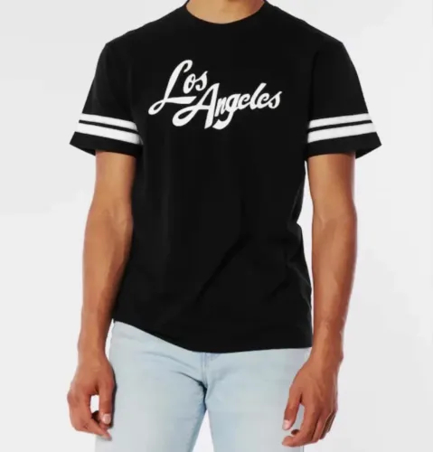 Camiseta Hollister Los Angeles Relaxed Fit 100% Algodão Nova c/ Etiqueta - P
