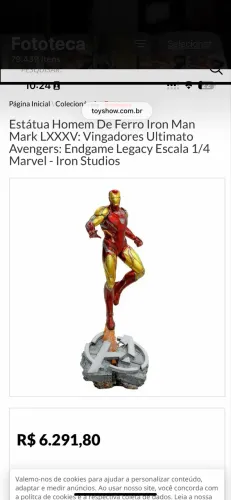 Estátua Homem De Ferro Iron Man Escala 1/4 Marvel - Iron Studios