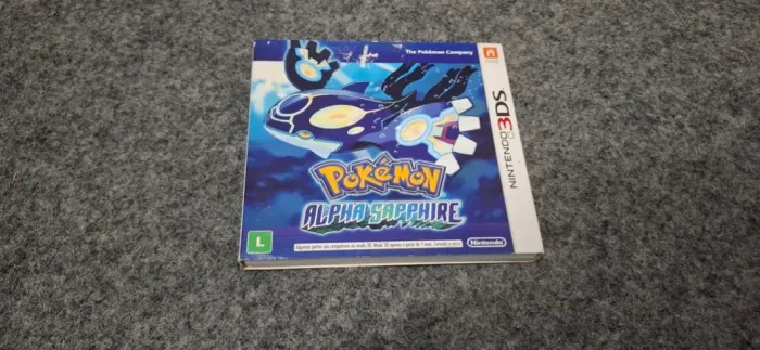 Pokémon Alpha Sapphire 3DS mídia física completo