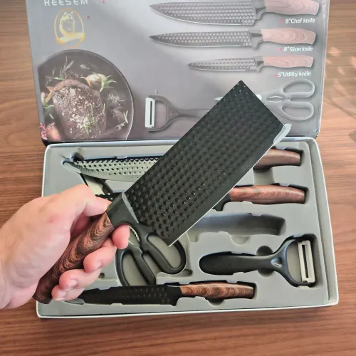 Kit facas 6 peças para cozinha