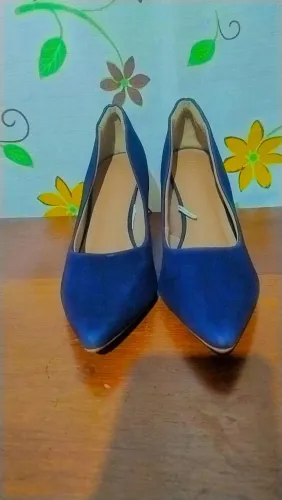 Sacrpin bico fino azul escuro tipo camurça