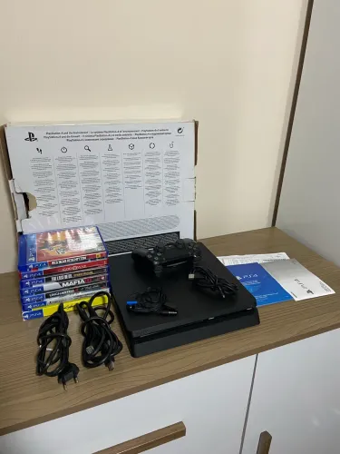 PS4 Slim 1 TB com 12 Jogos