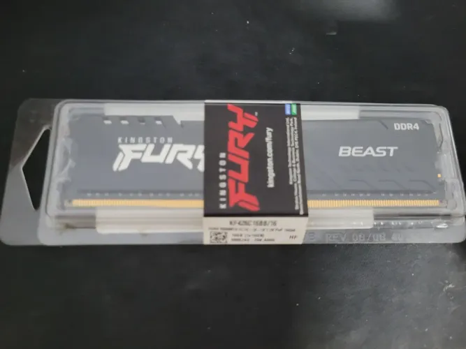 Memória ram Kingston fury 16G DDR 4