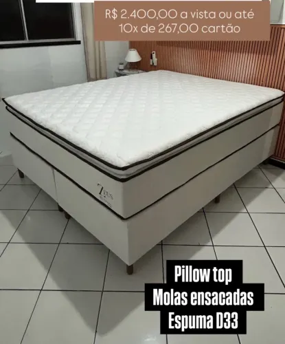 Cama casal molas ensacadas firme 