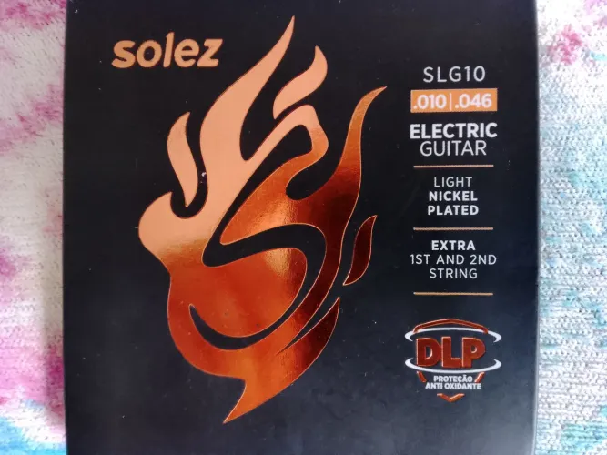 Encordoamento para guitarra Solez .010