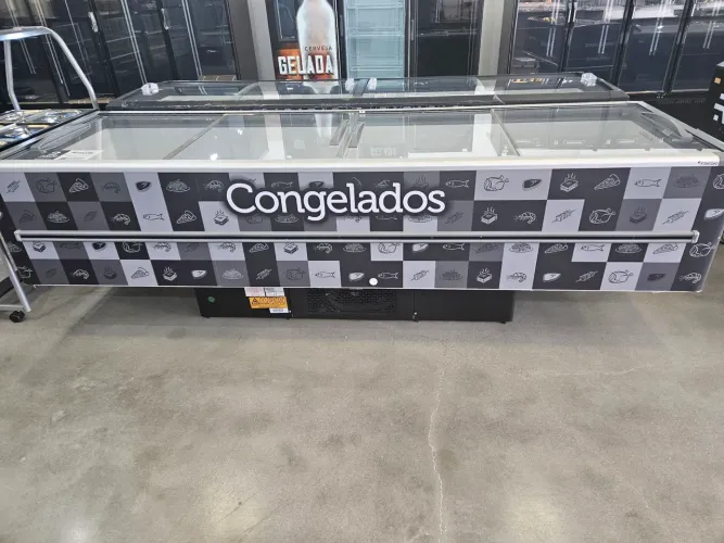 ilha 3m expositora de congelados 1163 litros