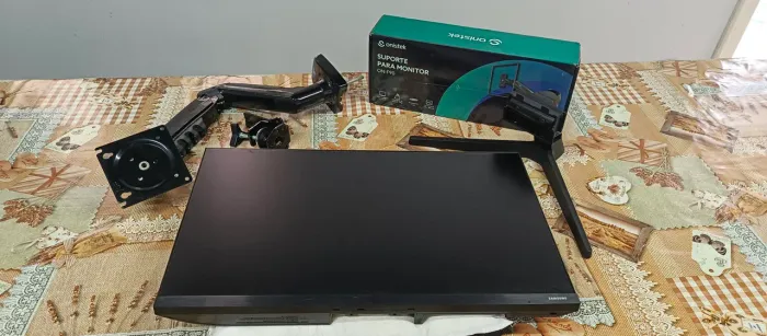 Monitor Samsung 24'' 75hz FHD + Suporte articulado a gás