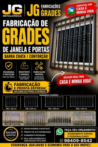 GRADES PARA PORTAS E JANELAS MINHA CASA E MINHA VIDA!  
