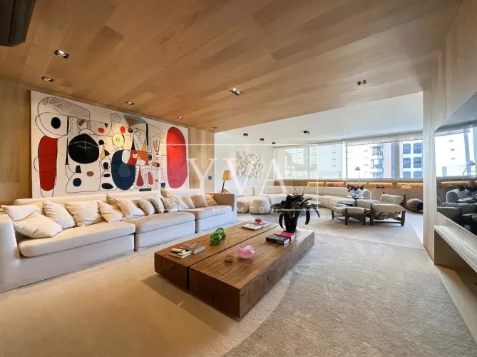 Apartamento 269m2 com projeto autoral assinado e totalmente mobiliado e decorado no miolo