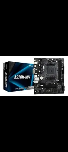 Placa Mãe ASRock A520M-HDV Matx DDR4 Socket AM4 - Nova, 1 ano de garantia com nota fiscal 