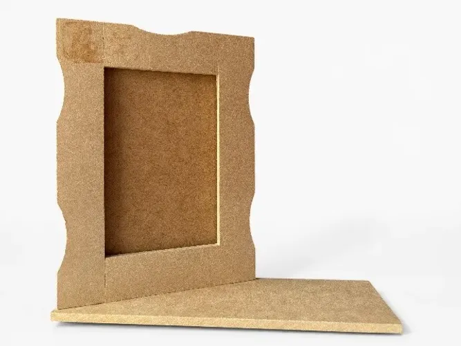 Porta Retrato MDF Cru 10x15 Com Base Para Artesanato