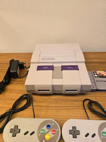 SUPER NINTENDO FAT+ 2 CONTROLES E JOGO