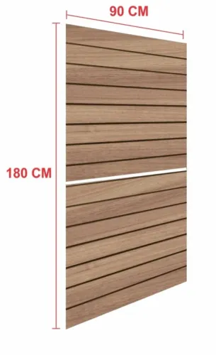 Painel Canaletado de MDF (puro) cor madeira