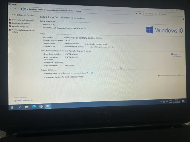 Notebook Dell win10 12GB RAM