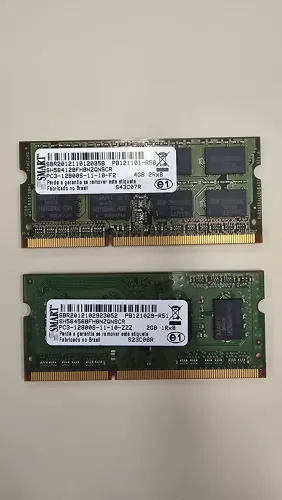 Kit Memória RAM Notebook DDR3 - 6GB (4GB + 2GB) 1600MHz